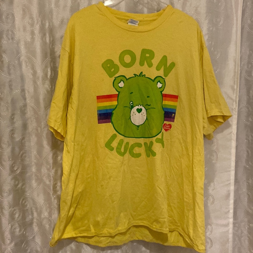 Care Bears “Born Lucky” ☘️ T-Shirt Adult Size 2XL 🔥